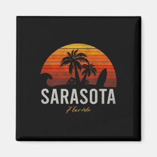 Sarasota Florida Retro Surfer Vintage Strand Männe Magnet