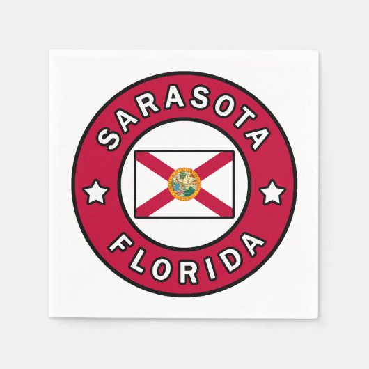 Sarasota Florida Serviette (Vorderseite)