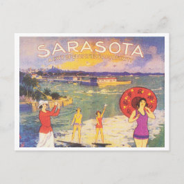 Sarasota Florida Vintag in den 1920er Jahren Postkarte