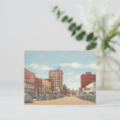 Sarasota, Florida, Vintage Innenstadt Postkarte (Stehend Vorderseite)