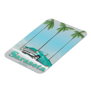 Sarasota Florida Vintage-Reiseposter Magnet