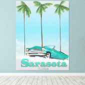 Sarasota Florida Vintages Reiseplakat Leinwanddruck (Insitu (Holzboden))