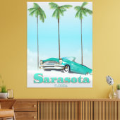 Sarasota Florida Vintages Reiseplakat Leinwanddruck (Insitu (Wohnzimmer))