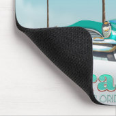 Sarasota Florida Vintages Reiseplakat Mousepad (Ecke)