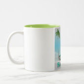 Sarasota Florida Vintages Reiseplakat Zweifarbige Tasse (Links)