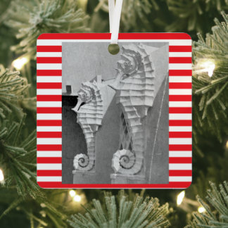 Sarasota-Seepferd-Ornament Ornament Aus Metall