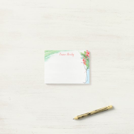 Sarasota Shore Bouquet Post-it Klebezettel (Auf Schreibtisch)