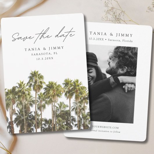 Sarasota Wedding Florida Save the Date Einladung