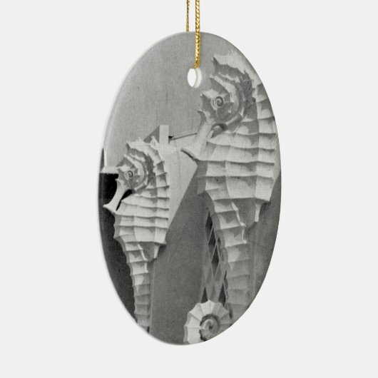 Sarasotas Seepferde Keramik Ornament (Rechts)