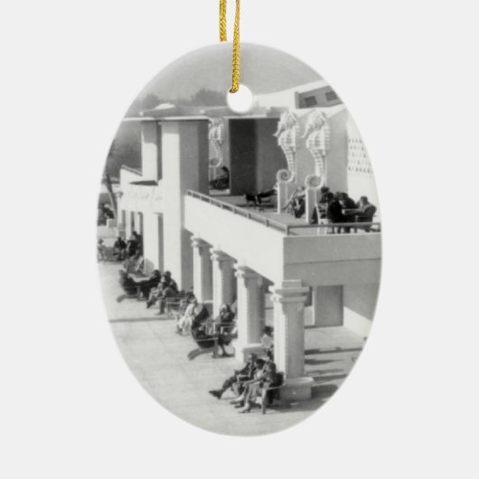 Sarasotas Seepferde Keramik Ornament (Hinten)