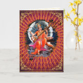 Sarasvati - Karte, Gruß, Anmerkung, Leere Karte (Gelbe Blume)