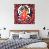 Sarasvati - überzogene Canvas Leinwanddruck (Insitu (Schlafzimmer))