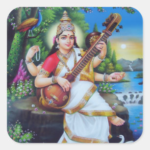 Saraswati Aufkleber - Version 3