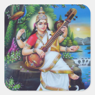 Saraswati Aufkleber - Version 3