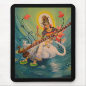 Saraswati, das Mousepad malt (Vorne)