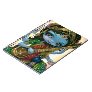 "Saraswati, das Veena" Notizbuch spielt Notizblock