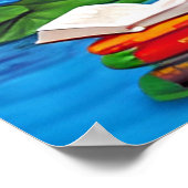 Saraswati Goddess of Art & Education Poster (Ecke)