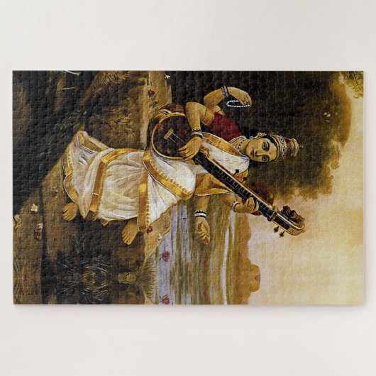 SARASWATI - Göttlichkeit der Künste und Flüsse Puzzle (Horizontal)