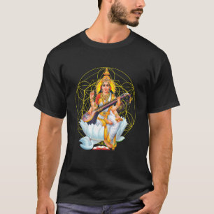 Saraswati Heilige Geometrie Drittes Auge Isha H T-Shirt
