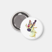 Saraswati, Hindu Goddess Magnet (Vorderseite/Rückseite)