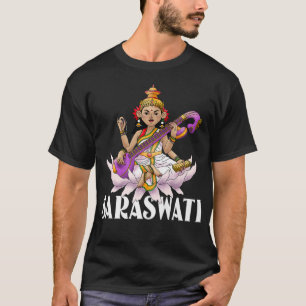 Saraswati Hindu Goddess of Wisdom Diwali T-Shirt