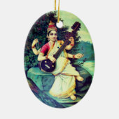 Saraswati Keramik Ornament (Hinten)
