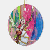 Saraswati Keramikornament (Links)