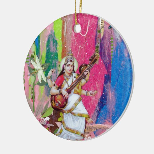 Saraswati Keramikornament (Links)
