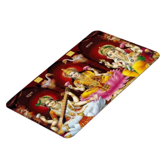 Saraswati, Lakshmi & Ganesha Flexi Magnet (Linke Seite)