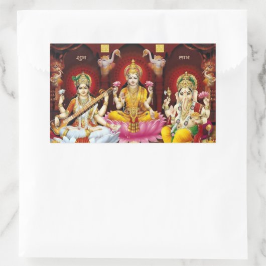 Saraswati, Lakshmi & Ganesha Stickers (Tasche)