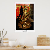 Saraswati, Musik und Poesie Poster (Küche)