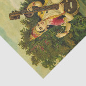 Saraswati, Musikgöttin von Raja Ravi Varma Seidenpapier (Ausschnitt)