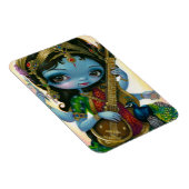 "Saraswati Playing Veena" Flex Magnet (Rechte Seite)