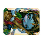 "Saraswati Playing Veena" Flex Magnet (Horizontal)