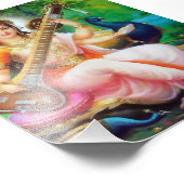 Saraswati Print (4" x 6") - Version 1 Fotodruck (Ecke)