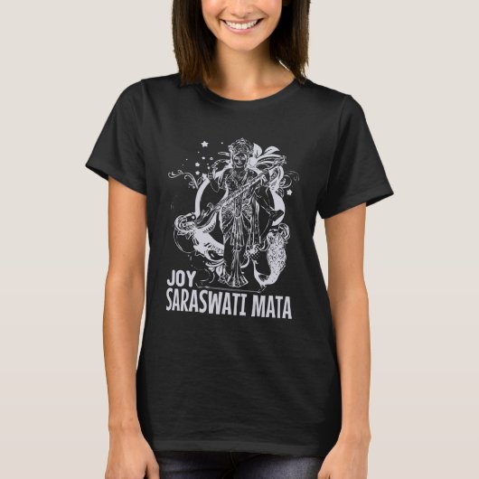 Saraswati Puja Hindu Goddess T-Shirt (Vorderseite)