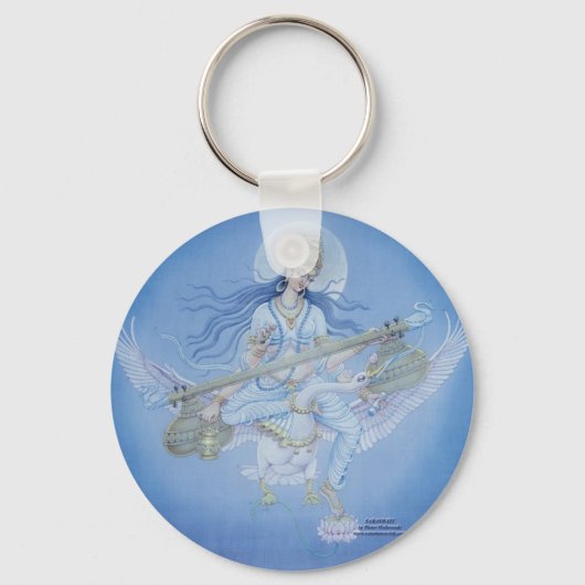 Saraswati Schlüsselanhänger (Vorderseite)