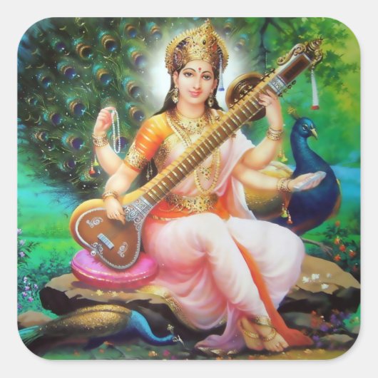 Saraswati Stickers - Version 1 (Vorderseite)