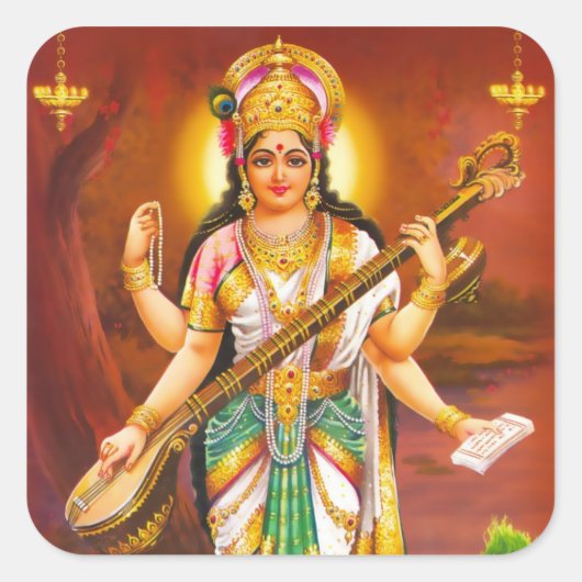 Saraswati Stickers - Version 2 (Vorderseite)