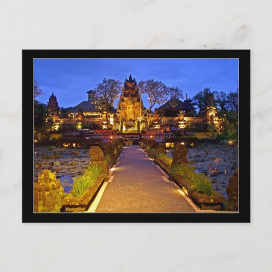 Saraswati Temple, Ubud Bali Indonesien Postkarte (Vorderseite)