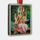 Saraswati Verzierung - Version 1 Ornament Aus Metall (Rechts)