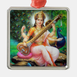 Saraswati Verzierung - Version 1 Ornament Aus Metall