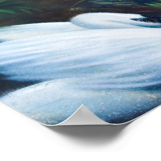 Saraswati von M Ramalingam Poster (Ecke)