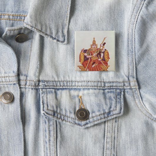 Saratheswathee, hindische Göttin des Lernens Button (Beispiel)