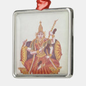 Saratheswathee, hindische Göttin des Lernens Ornament Aus Metall (Links)