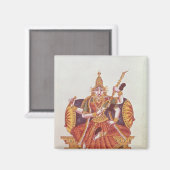 Saratheswathee, Hintergöttin des Lernens Magnet (Vorderseite/Rückseite)