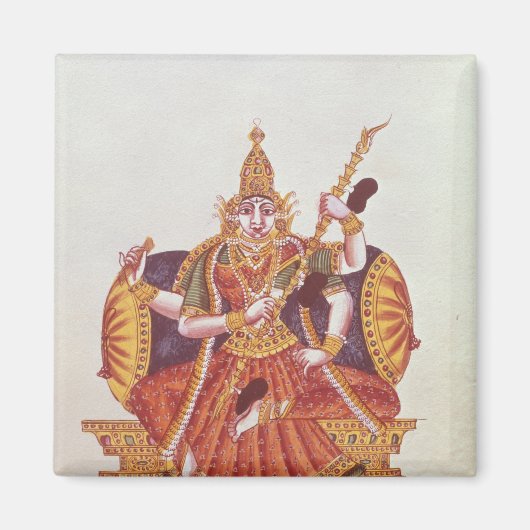Saratheswathee, Hintergöttin des Lernens Magnet (Vorne)