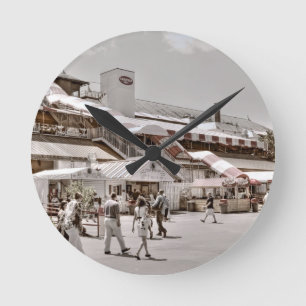 Saratoga 1864 runde wanduhr