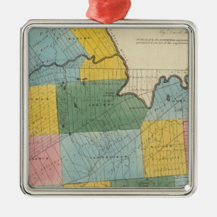 Saratoga County Ornament Aus Metall