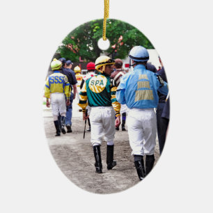Saratoga Jockeys Keramikornament
